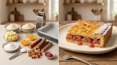 Kruche ciasto z rabarbarem i kisielem – prosty trik na soczyste nadzienie